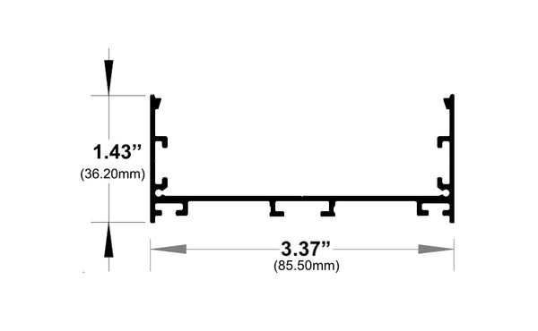 8ft (94'') LED Channel - (1080)