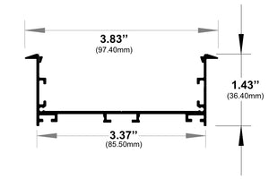 8ft (94'') Recessed LED Channel - (1082)