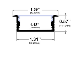 8ft (94'') Recessed LED Channel - (1932)