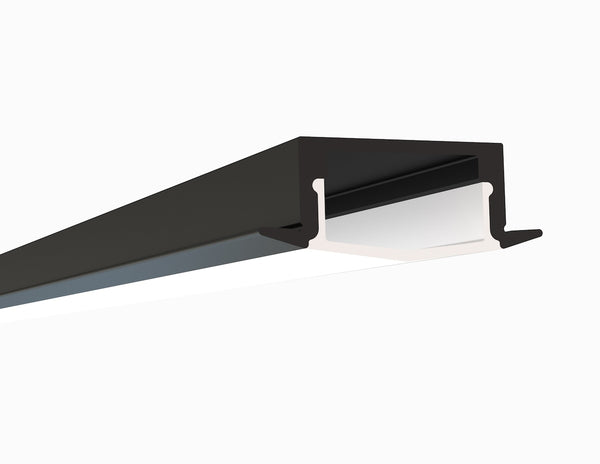 8ft (94'') Recessed Black LED Channel - (1972B)