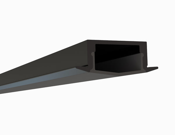 8ft (94'') Recessed Black LED Channel - (1972BB)