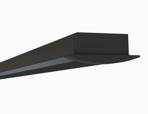 8ft (94'') Recessed Black LED Channel - (1972BB)