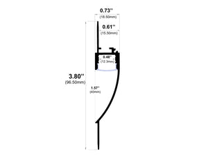 8ft (94'') Trimless Mud-In LED Channel - (660)