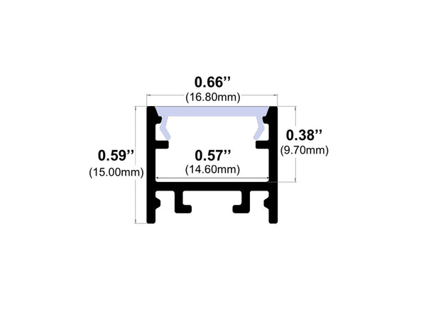 8ft (94'') LED Channel - (915)