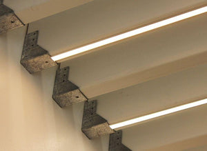 8ft (94'') Recessed Black LED Channel - (1972B)