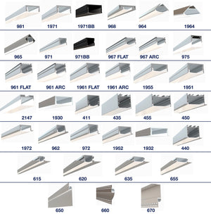 LED Channels - (6'' Full Set Sample Box)