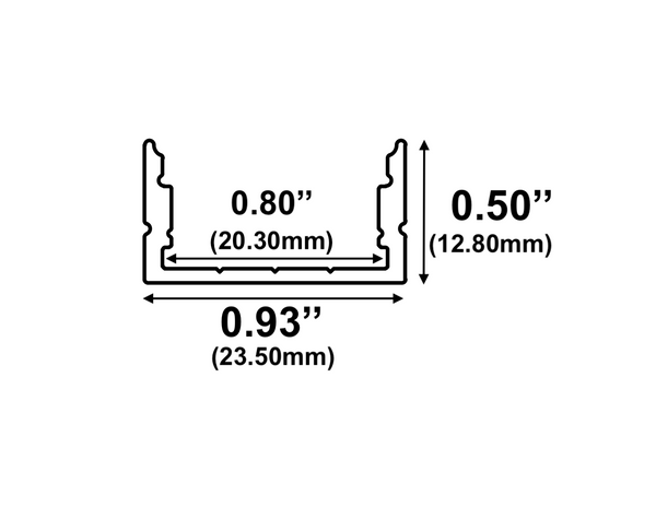 8ft (94'') LED Channel - (1951)