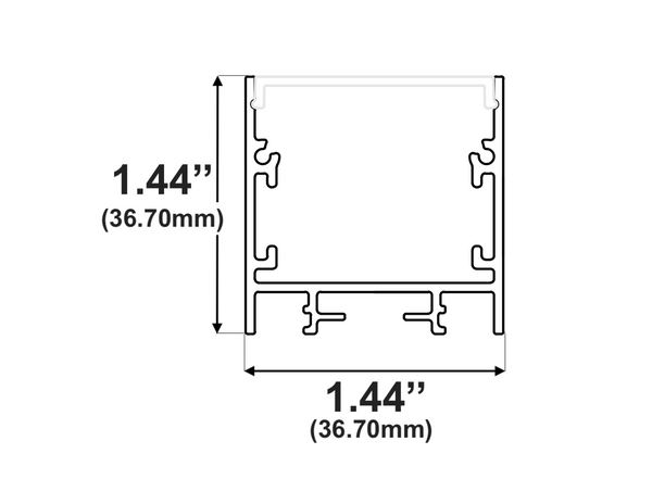 Load image into Gallery viewer, 8ft (94'') Square LED Channel - (435)