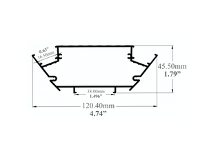 8ft (94'') Suspended LED Channel - (533)