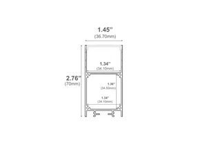 8ft (94'') Suspended LED Channel - (535)