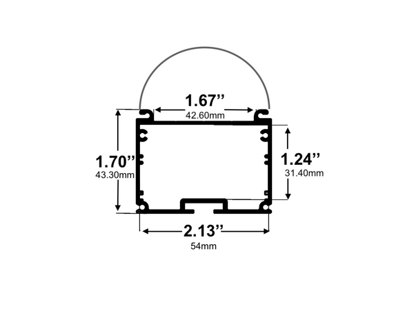 8ft (94'') LED Channel - (540)