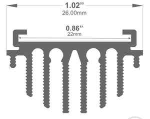 8ft (94'') Round LED Channel - (858)