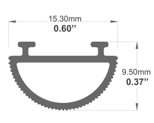 8ft (94'') Round LED Channel - (956)