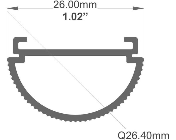 Load image into Gallery viewer, 8ft (94'') Round LED Channel - (957)