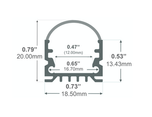 8ft (94'') LED Channel - (961)