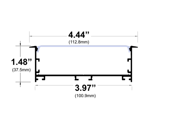 Load image into Gallery viewer, 8ft (94&#39;&#39;) Recessed LED Channel - (1112)
