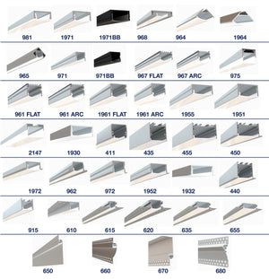 LED Channels - (6'' Full Set Sample Box)