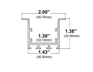 8ft (94'') Recessed LED Channel - (440)