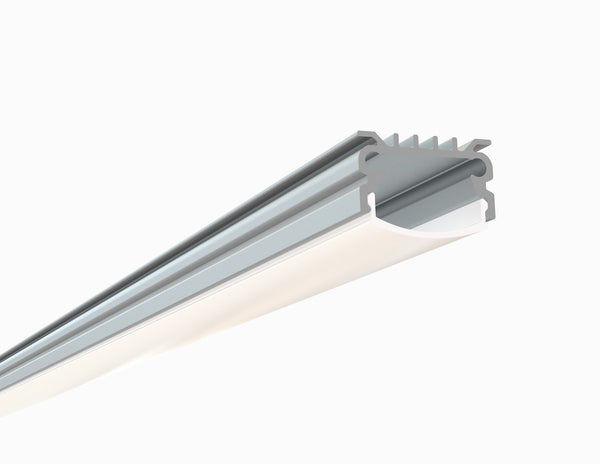 57*10mm Flat Surface Mount LED Profile for LED Strip - Aluminium LED  Channel with Clip-in Diffuser + End Caps + Mounting Clips - China Flat LED  Extrusion, Flat LED Channel